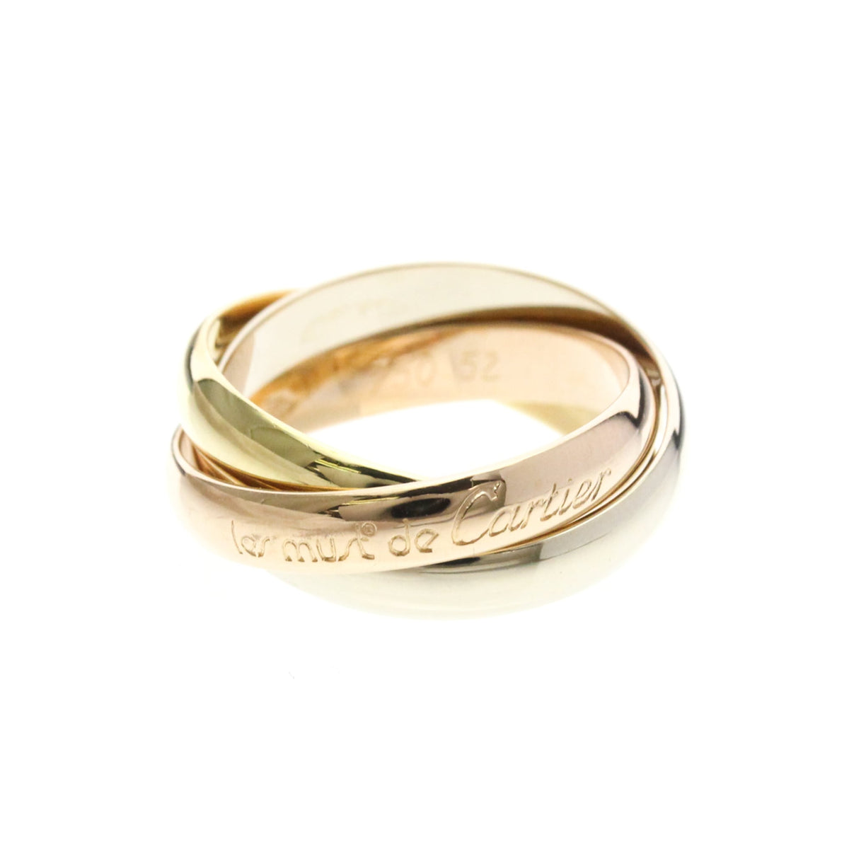 PRE-OWNED Cartier Trinity · Tri-Gold Size 6