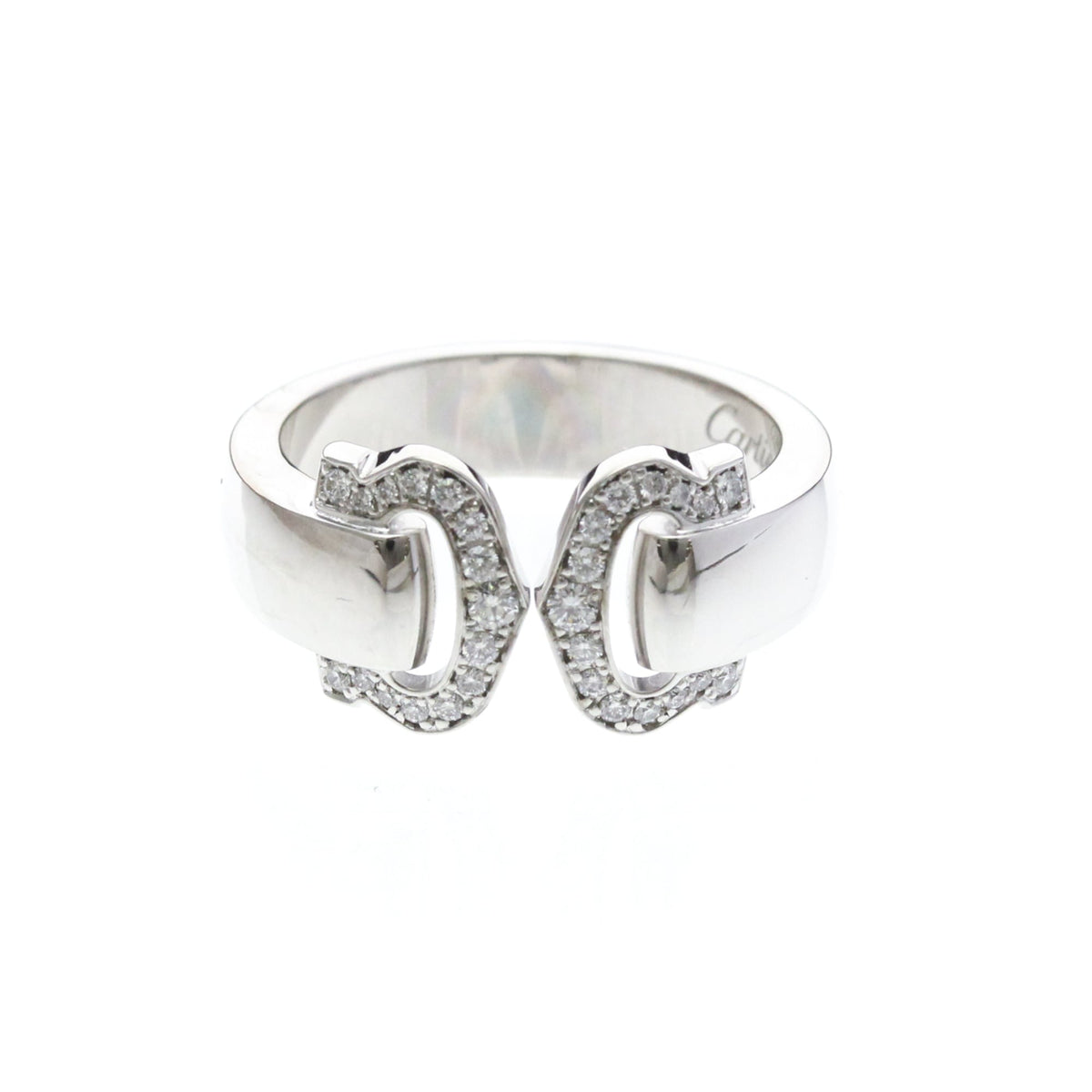 PRE-OWNED Cartier 2C Boucle · 18K White Gold · Diamond