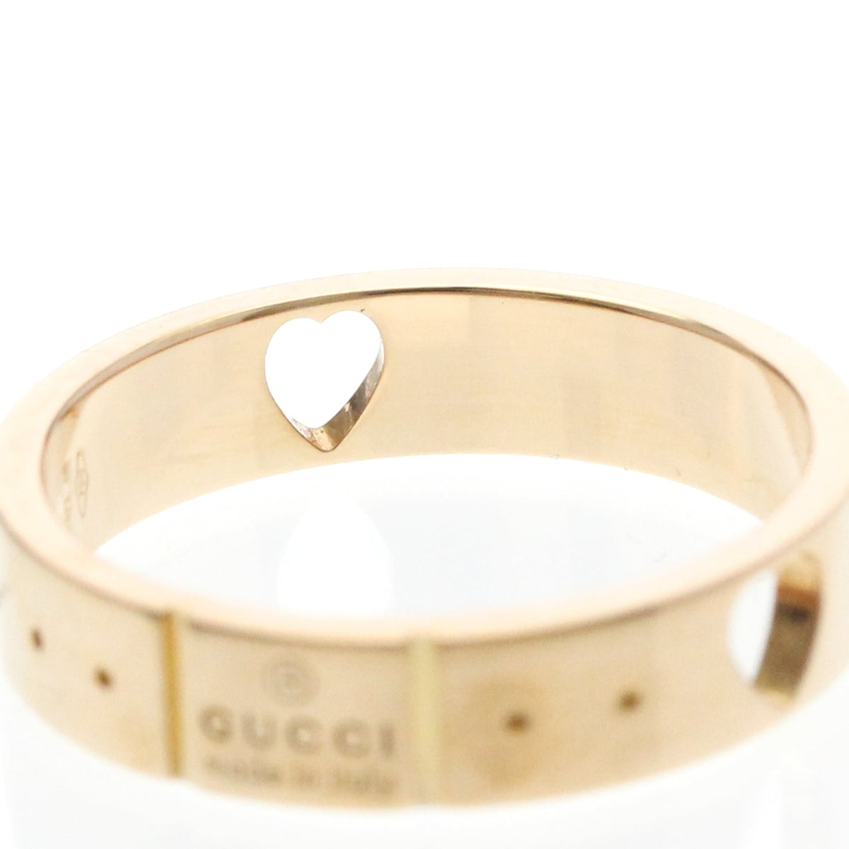 PRE-OWNED Gucci Icon Amor · Rose Gold Size 5
