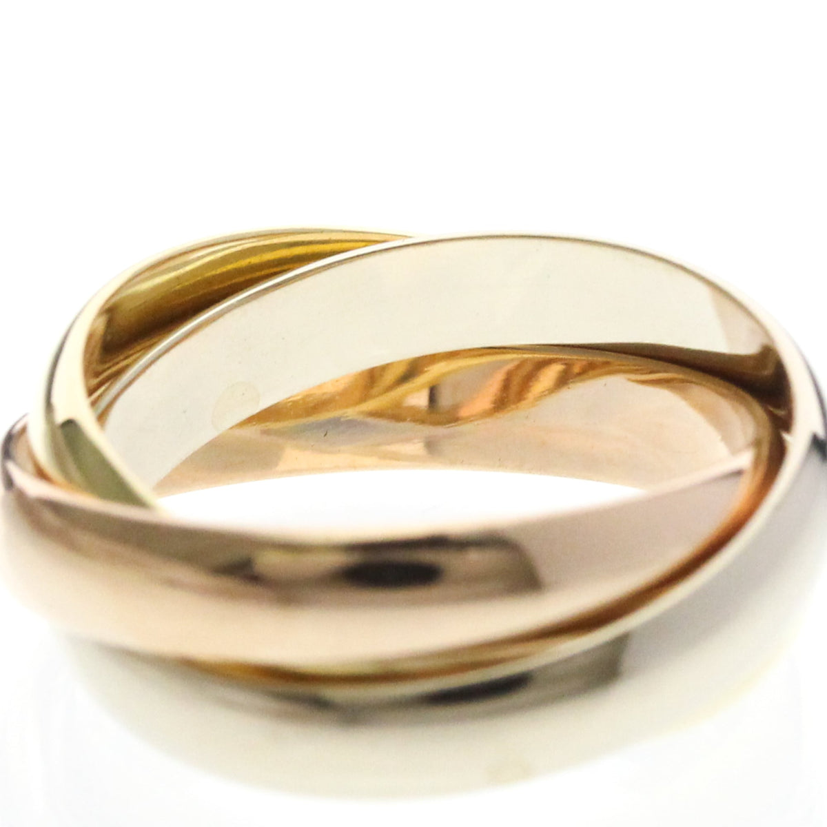 PRE-OWNED Cartier Trinity · Tri-Gold Size 6