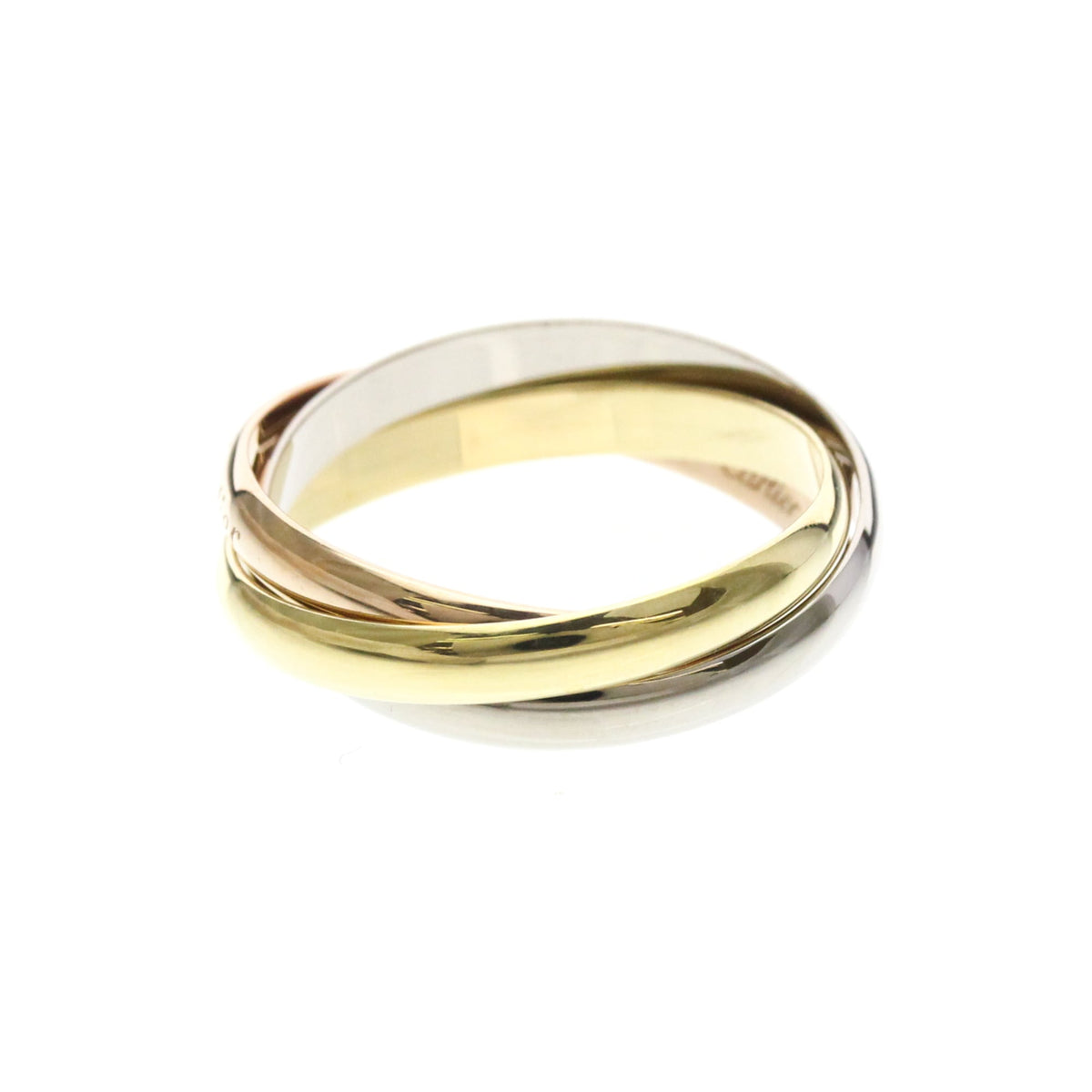 PRE-OWNED Cartier Trinity · Tri-Gold Size 8