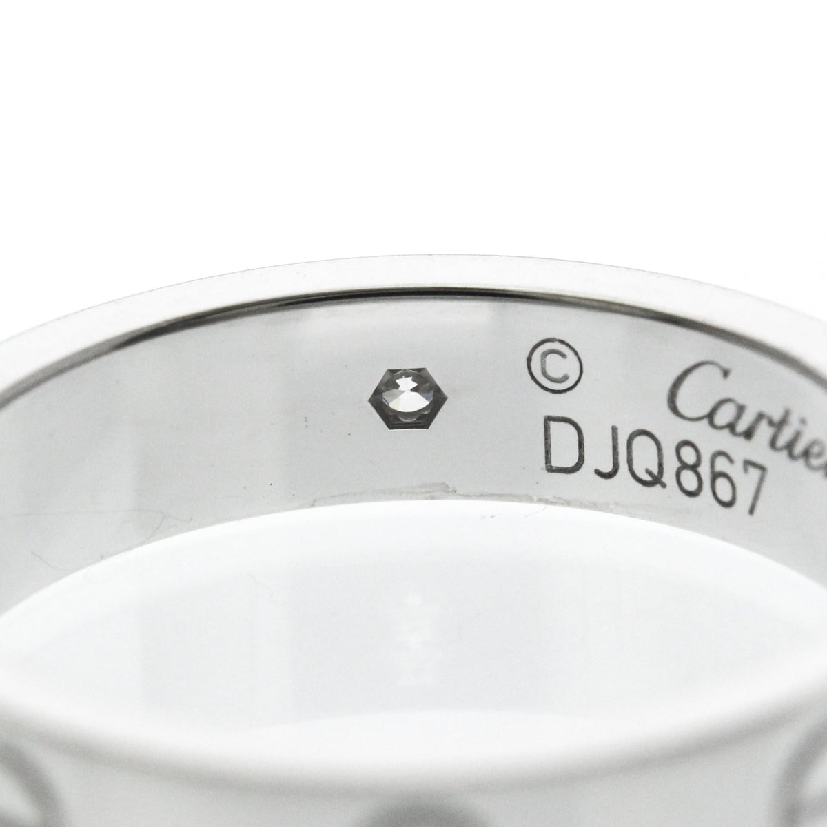 PRE-OWNED Cartier Mini Love · 18K White Gold · Diamond