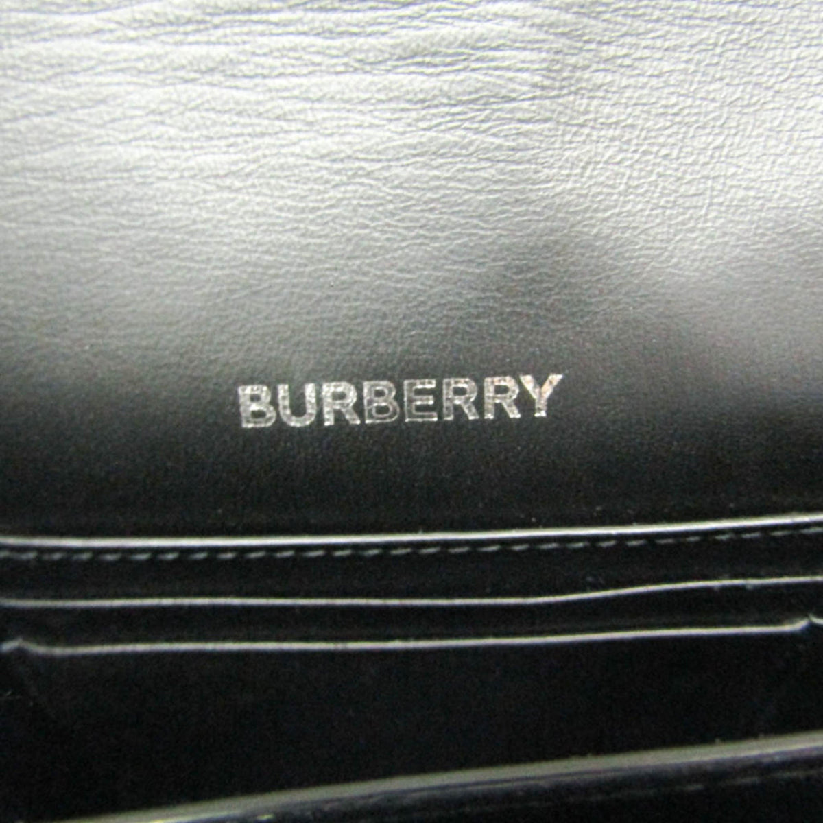 PRE-OWNED Burberry TB Monogram · Leather
