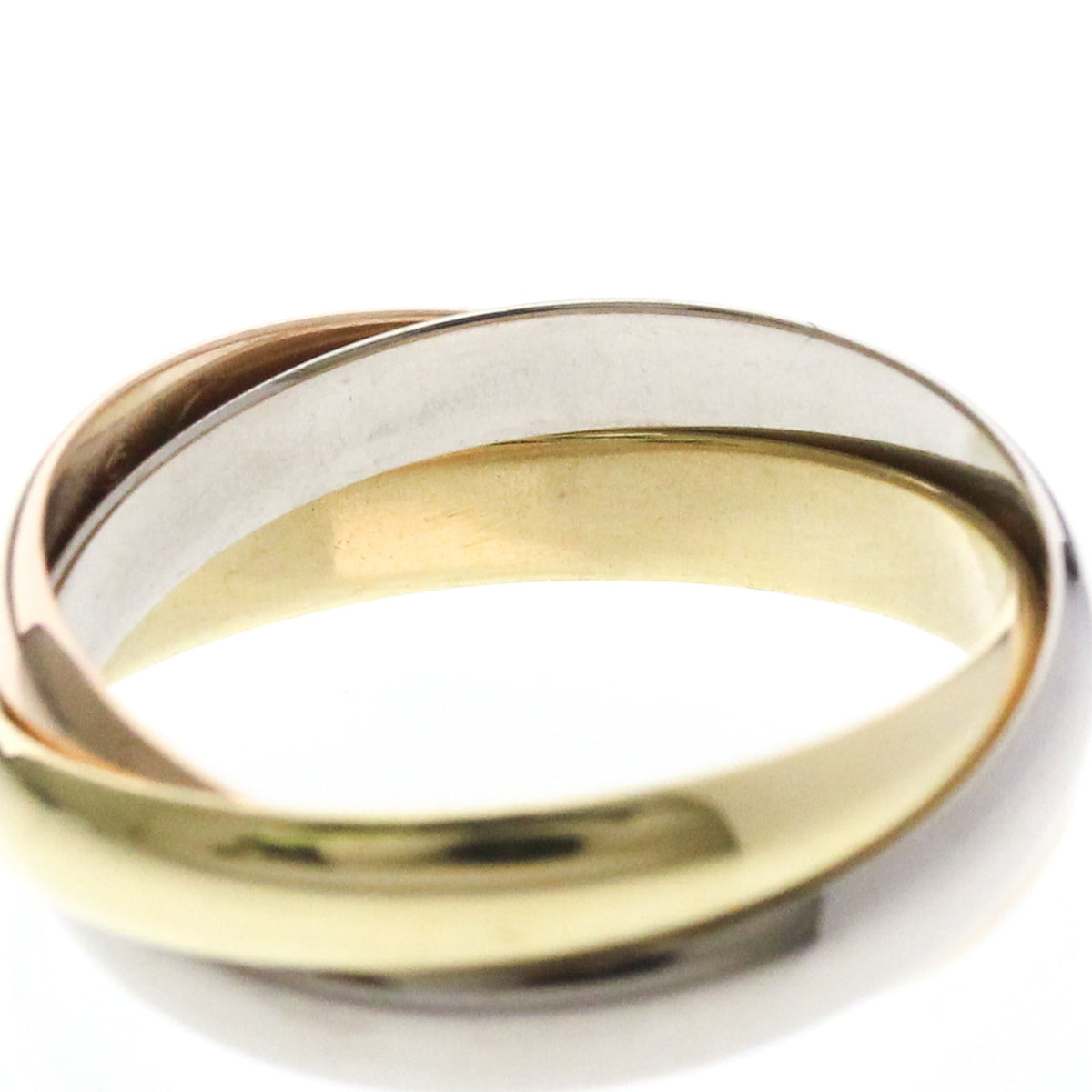 PRE-OWNED Cartier Trinity · Tri-Gold Size 5.25