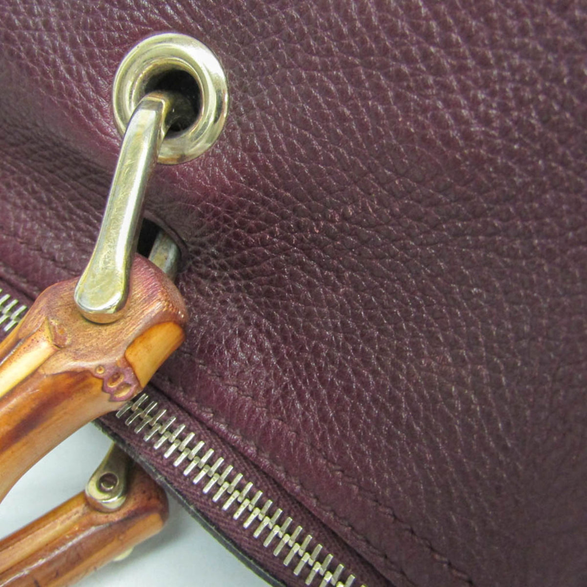PRE-OWNED Gucci Bamboo · Leather Handbag