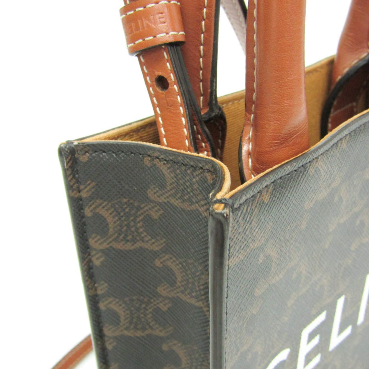 PRE-OWNED Celine Triomphe Vertical Cabas Mini