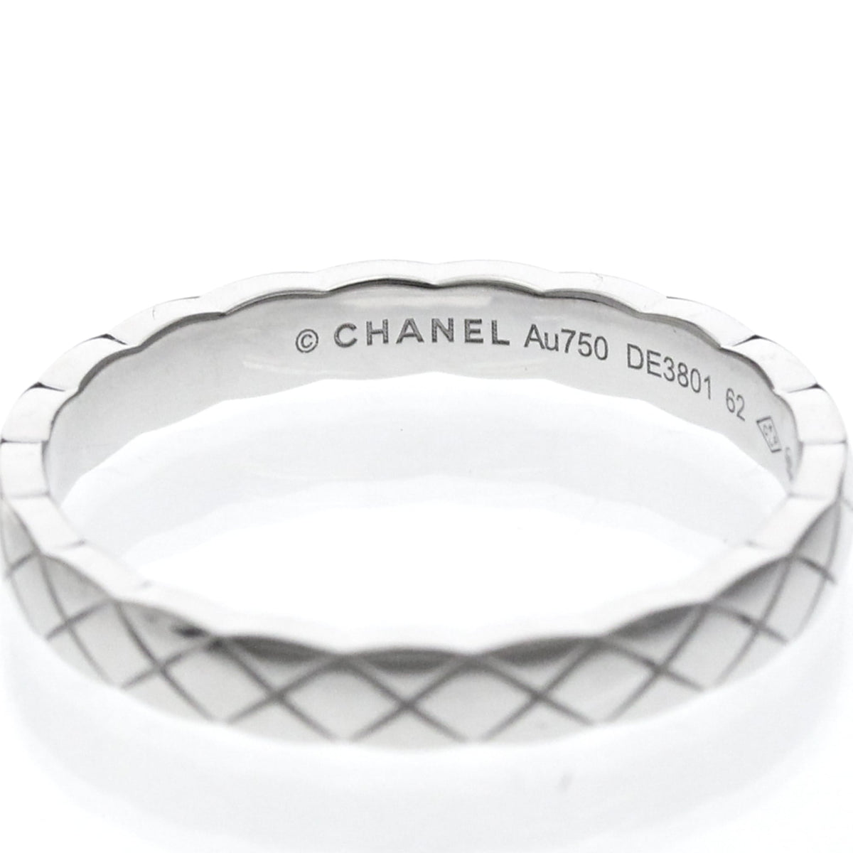 PRE-OWNED Chanel Coco Crush · 18K White Gold Size 10