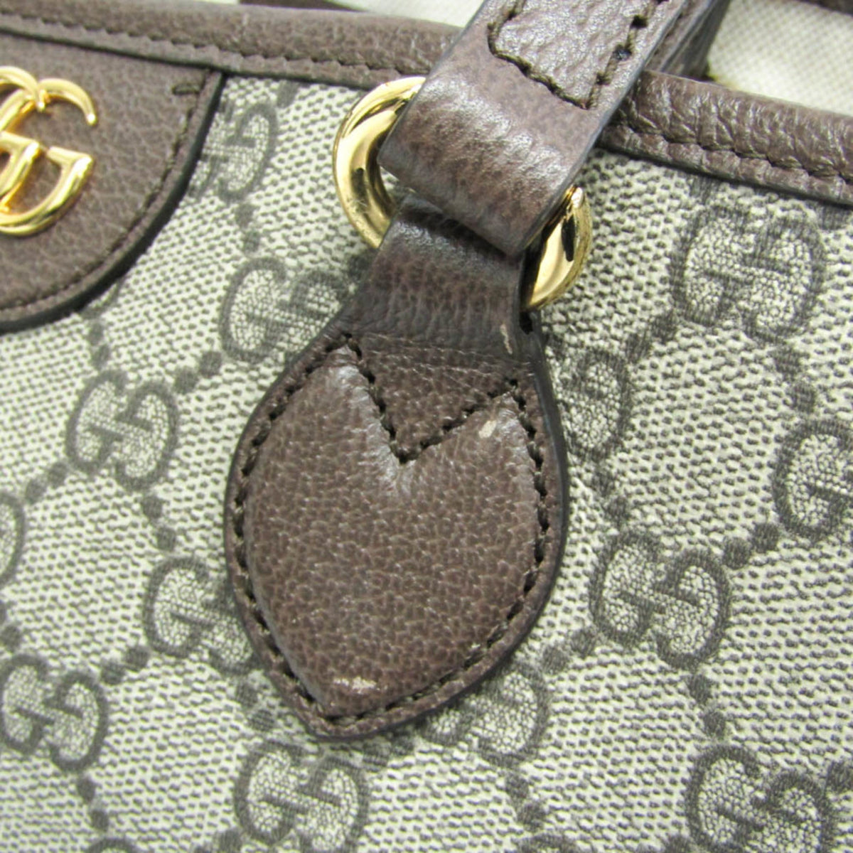 PRE-OWNED Gucci Double G · GG Supreme Tote