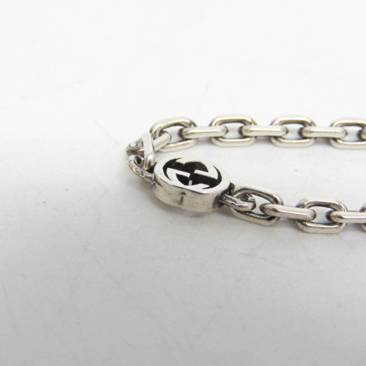 PRE-OWNED Gucci Double G · Silver 925 Charm Bracelet