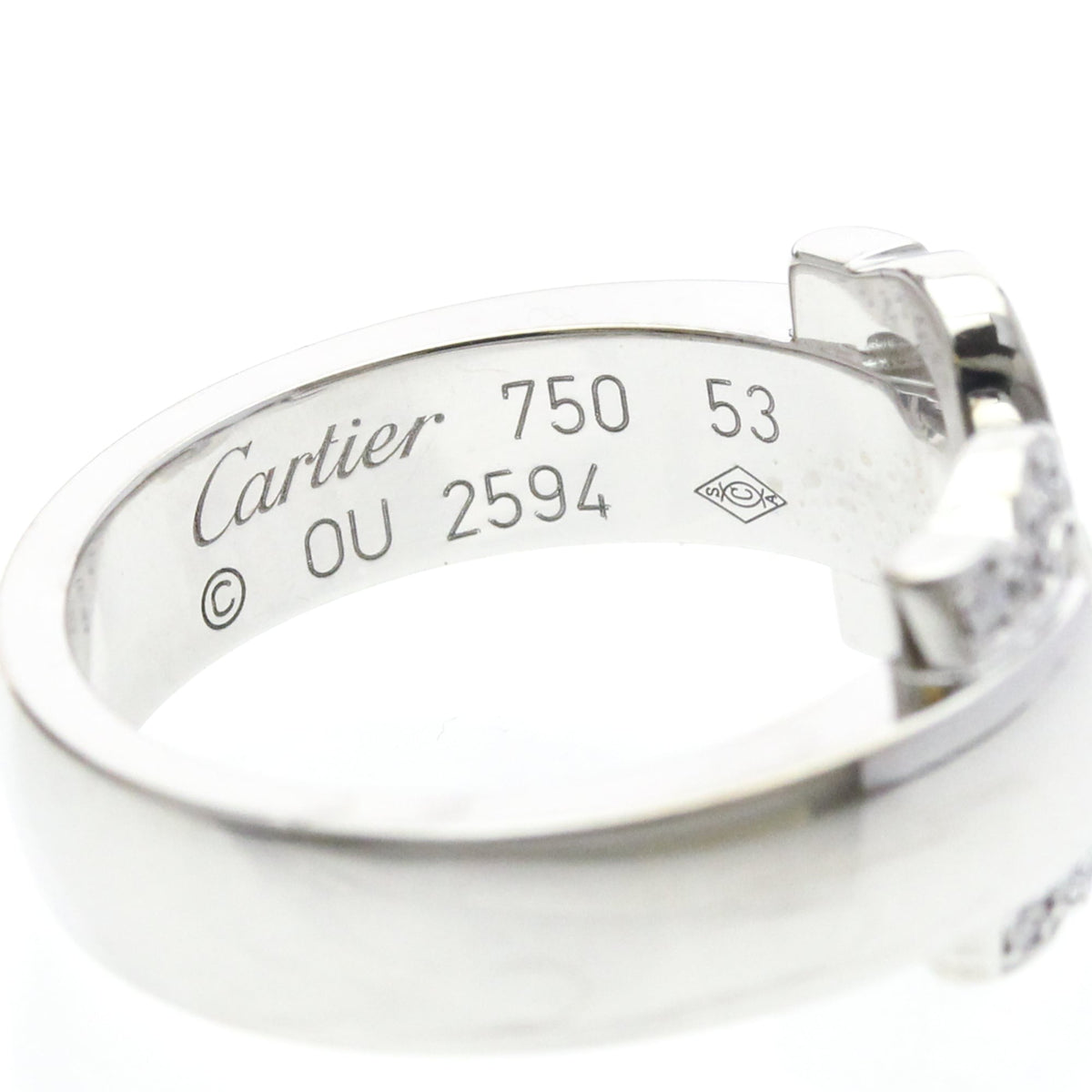 PRE-OWNED Cartier 2C Boucle · 18K White Gold · Diamond