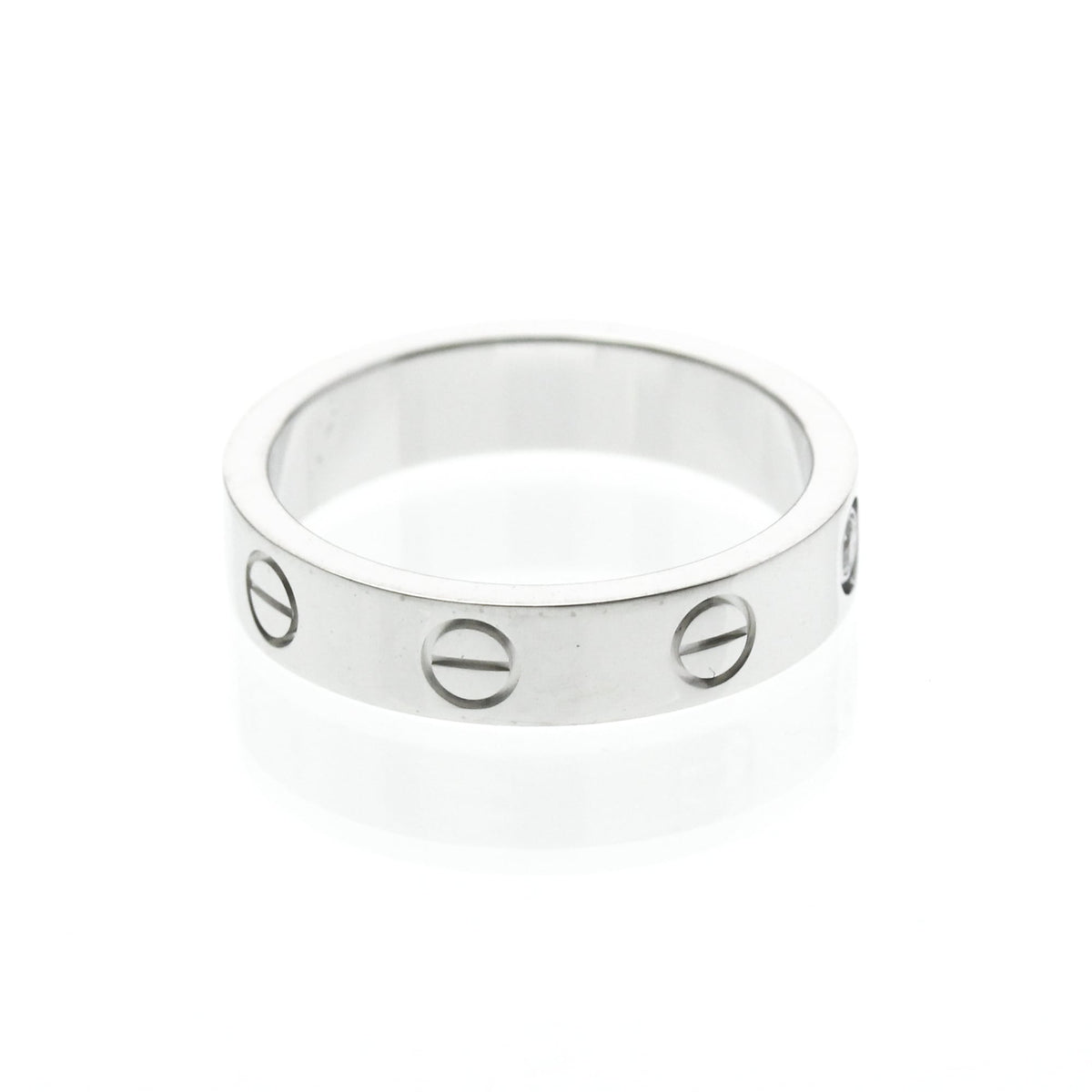 PRE-OWNED Cartier Mini Love · 18K White Gold · Diamond