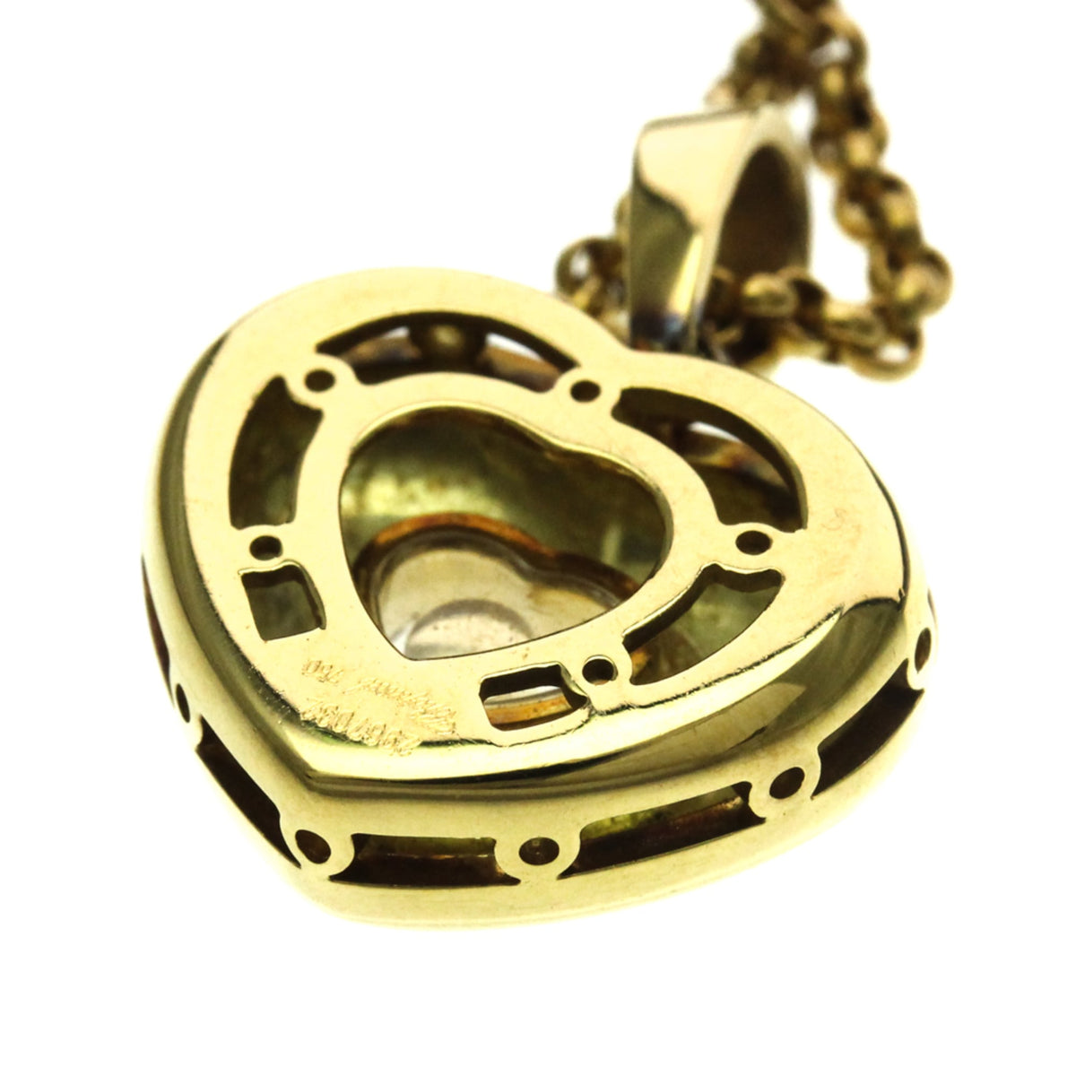 PRE-OWNED Chopard Happy Diamonds Heart · 18K Yellow Gold