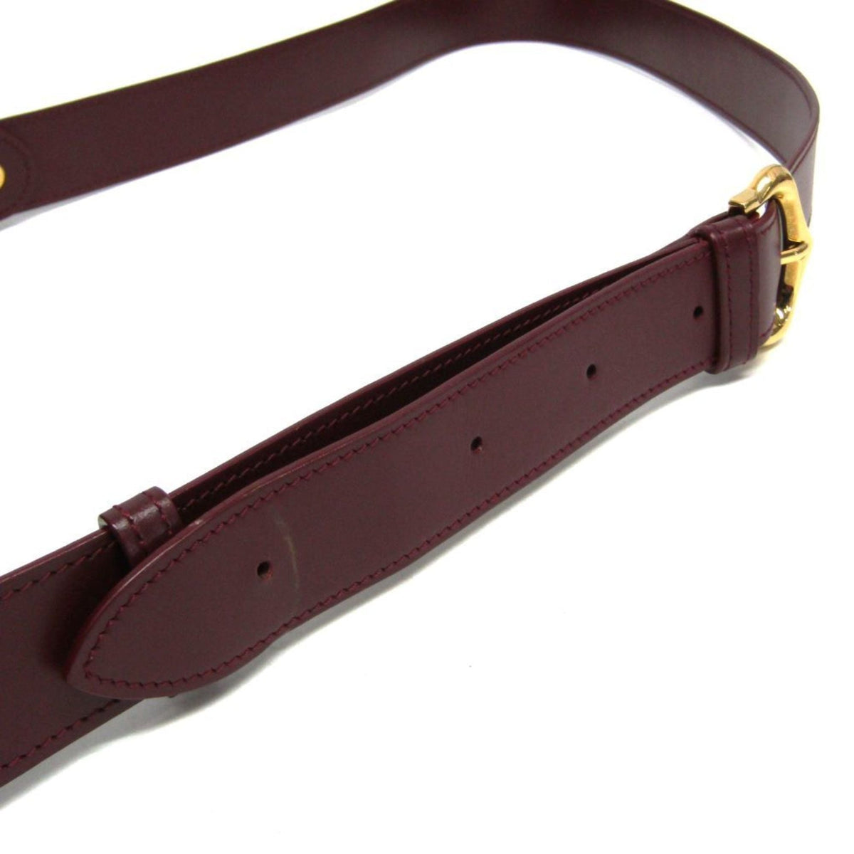 PRE-OWNED Cartier Must · Leather Shoulder Bag · Bordeaux