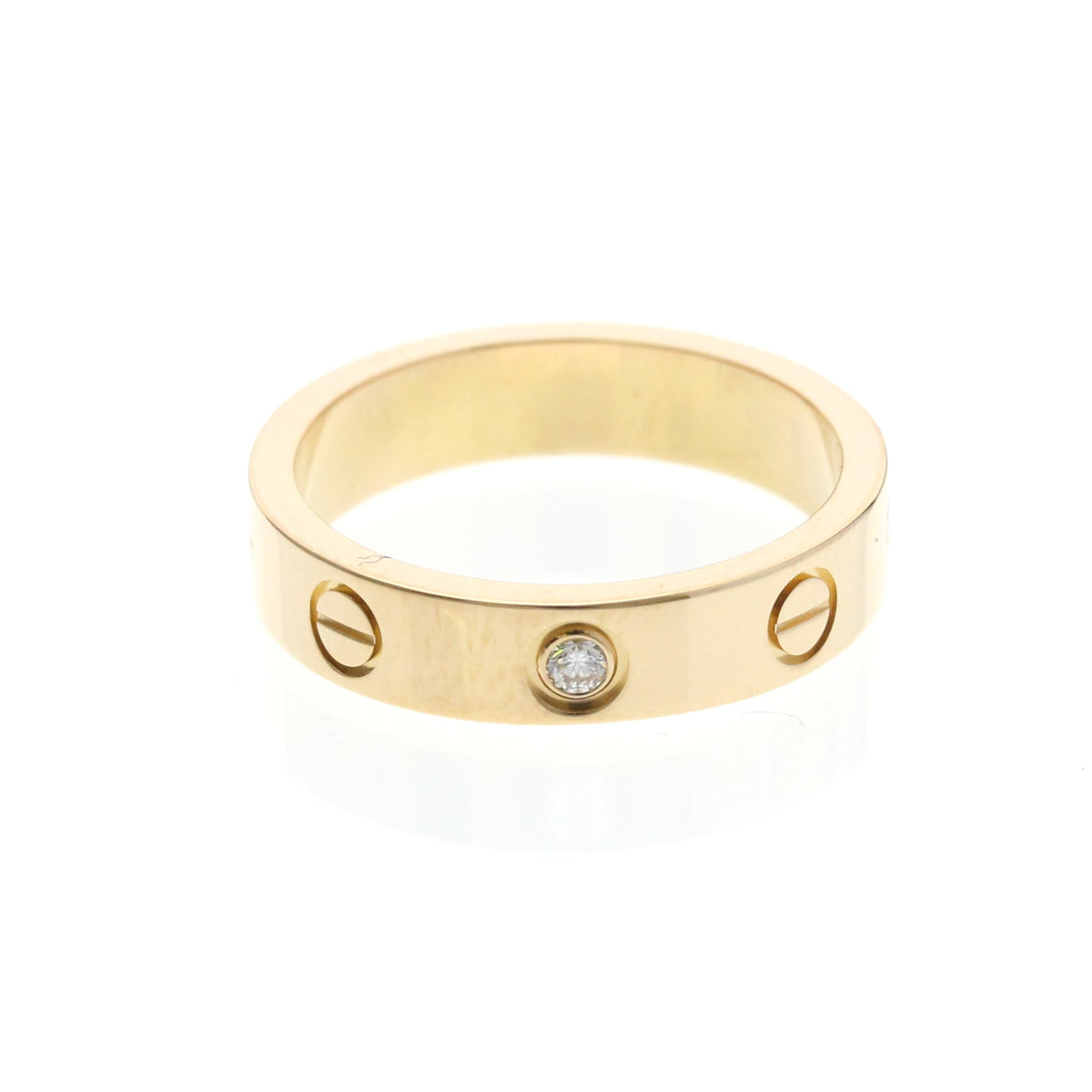 PRE-OWNED Cartier Mini Love · Diamond · Rose Gold Size 4.75