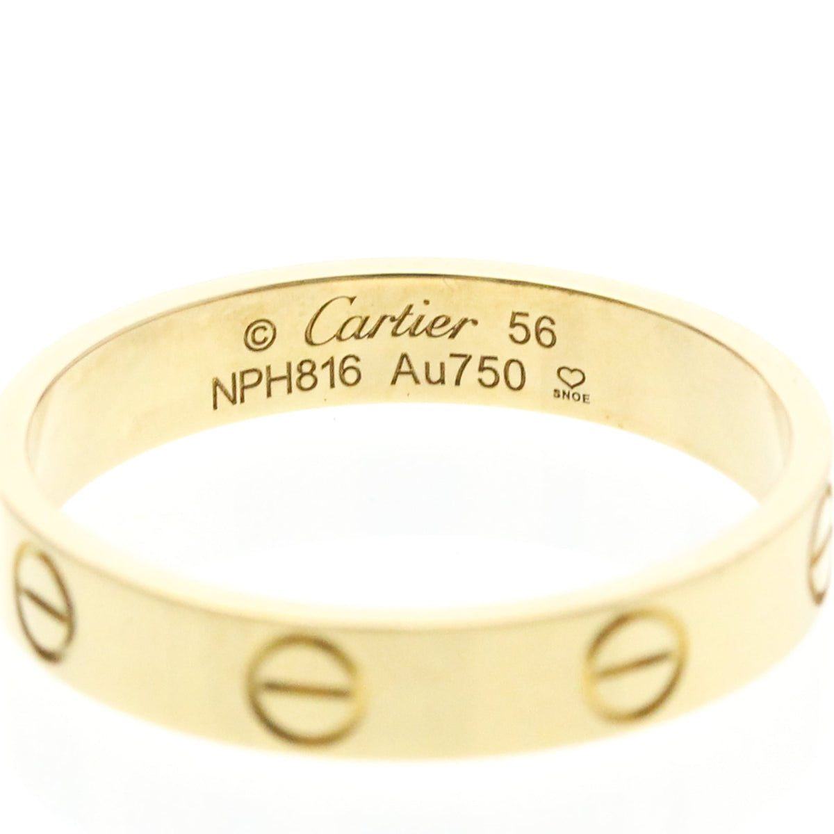 PRE-OWNED Cartier Mini Love · 18K Yellow Gold