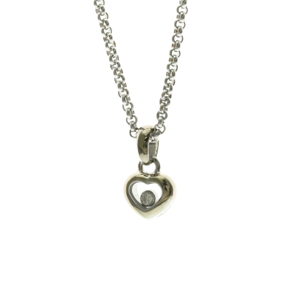 PRE-OWNED Chopard Happy Diamond · 18K White Gold · Diamond