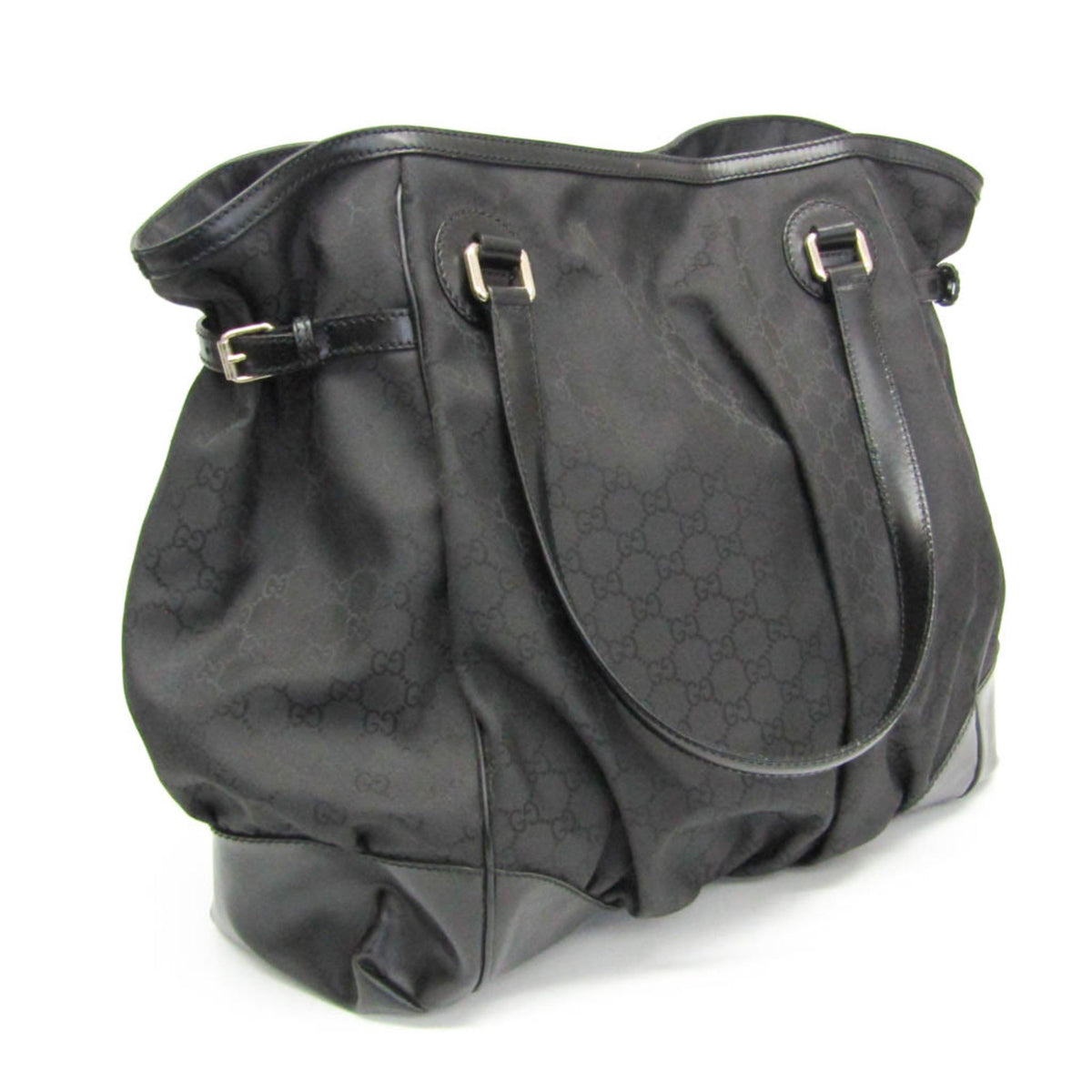 PRE-OWNED Gucci · Nylon & Leather Tote