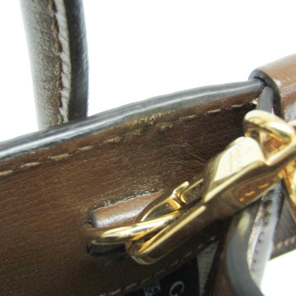 PRE-OWNED Gucci Interlocking G · GG Supreme · Leather