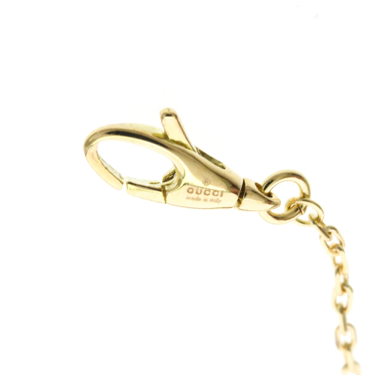 PRE-OWNED Gucci Double GG · 18K Yellow Gold