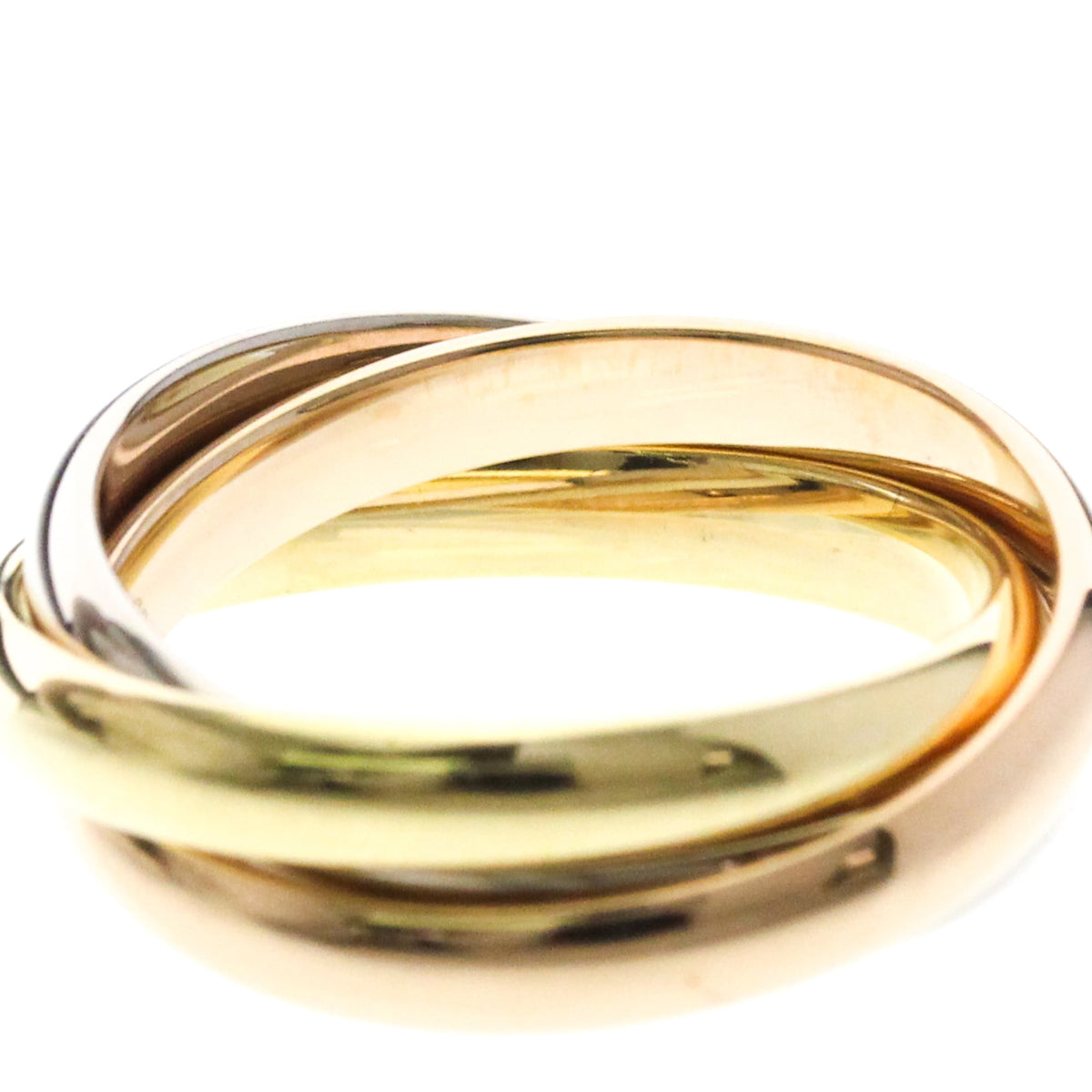 PRE-OWNED Cartier Trinity · Three Gold Size 7.5