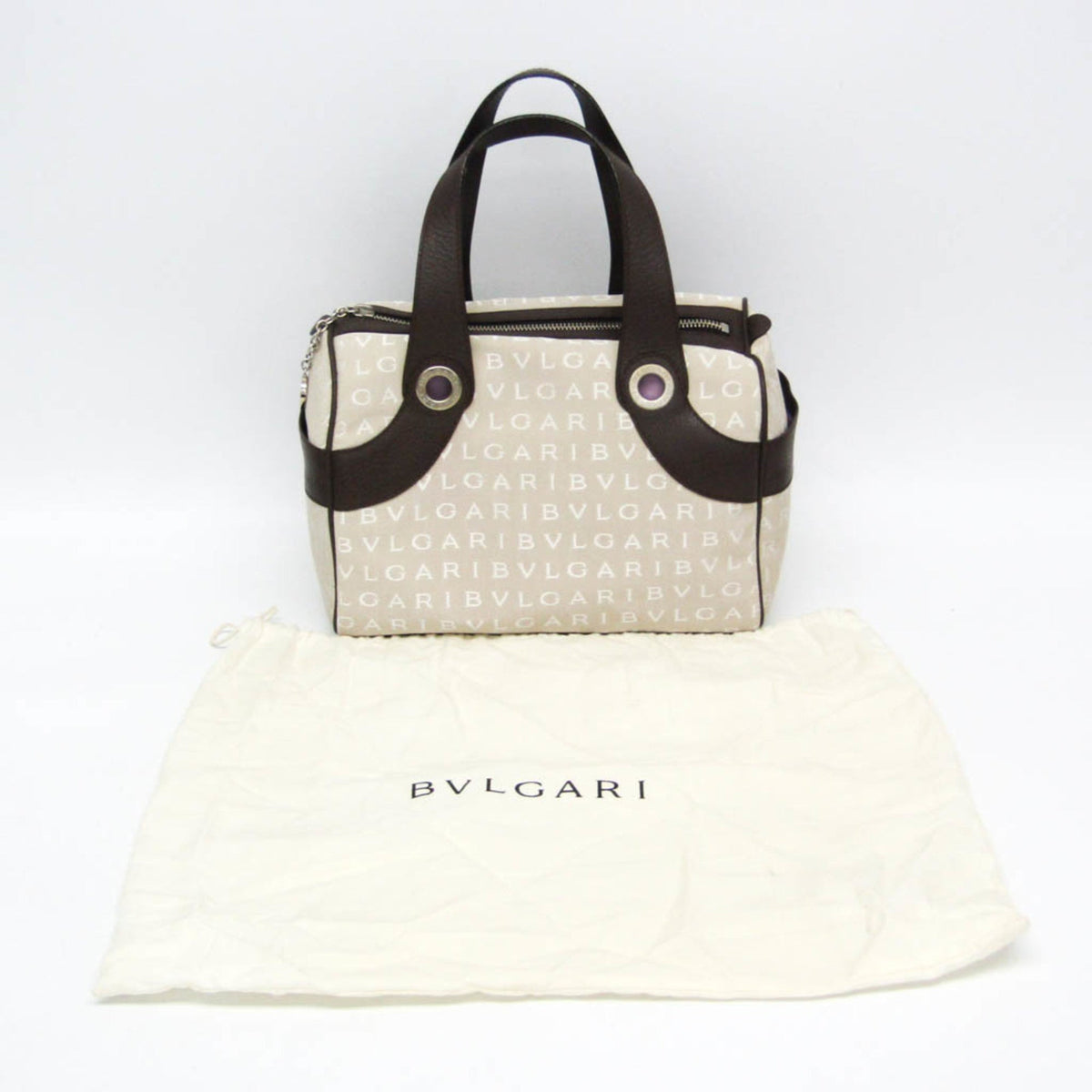 PRE-OWNED Bvlgari Logomania Winona Boston Small