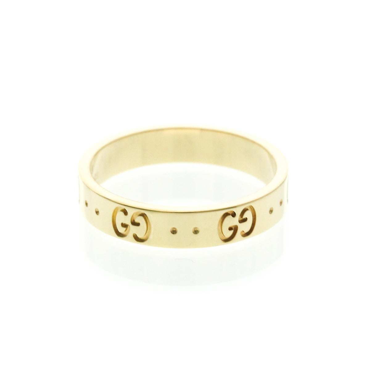 PRE-OWNED Gucci Icon · 18K Yellow Gold Size 8