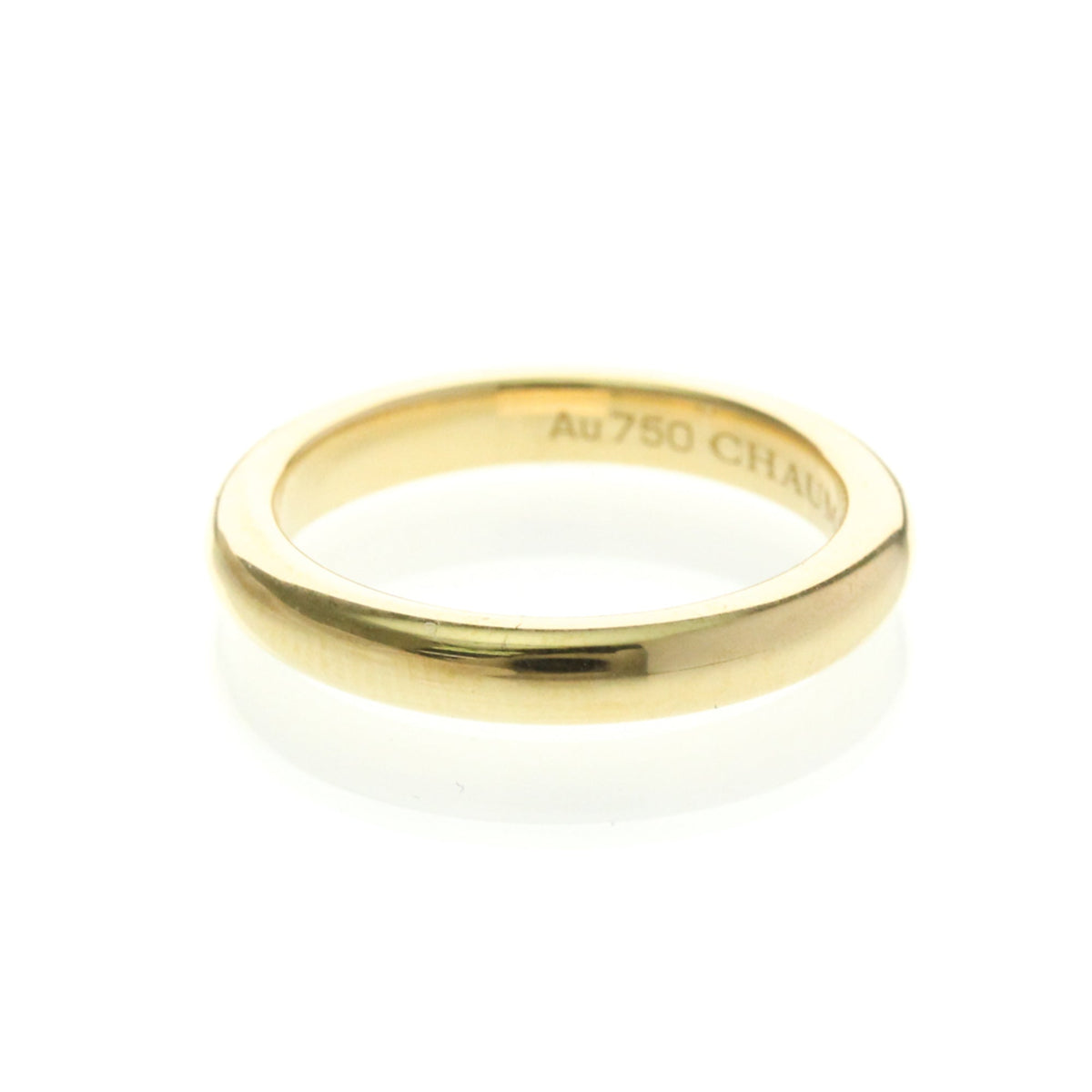 PRE-OWNED Chaumet Diamond Wedding Band · 18K Yellow Gold Size 5.75