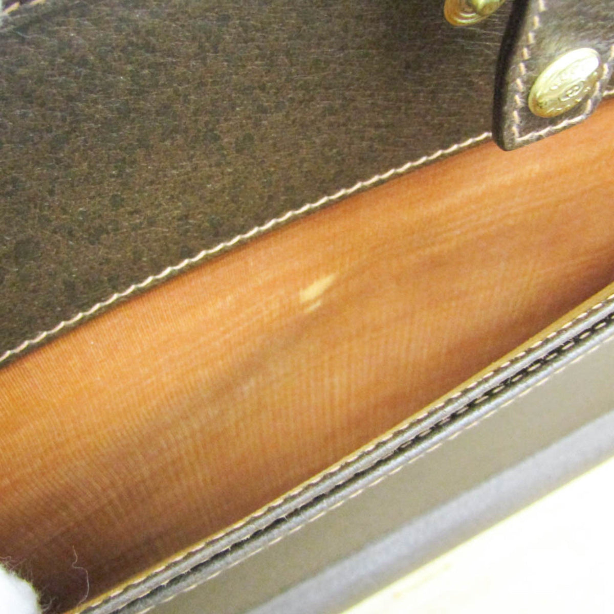 PRE-OWNED Gucci Interlocking G · Leather Attaché Case