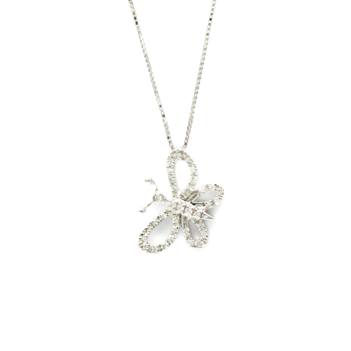 PRE-OWNED Gucci Butterfly · 18K White Gold · Diamond