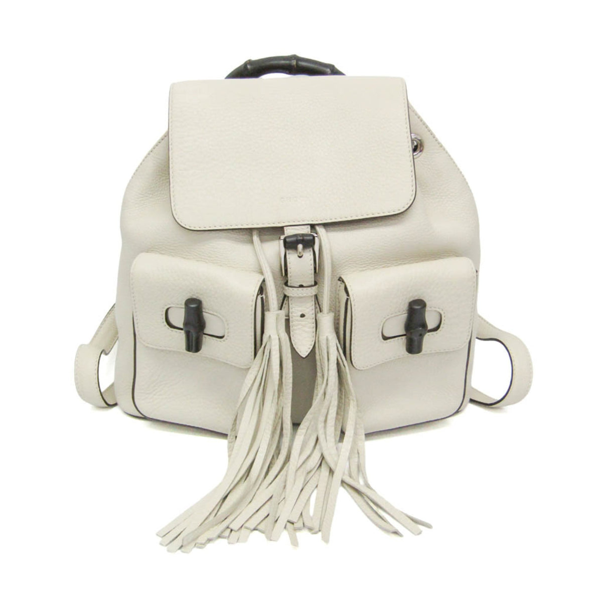 PRE-OWNED Gucci Bamboo · Leather Backpack