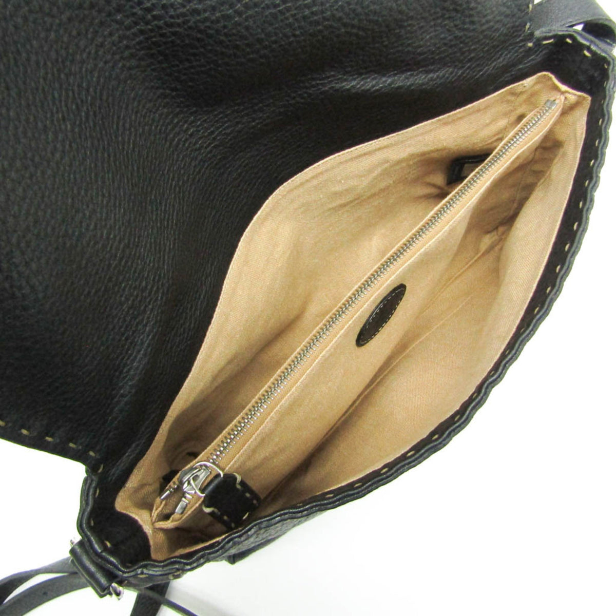 PRE-OWNED Fendi Selleria · Leather Messenger