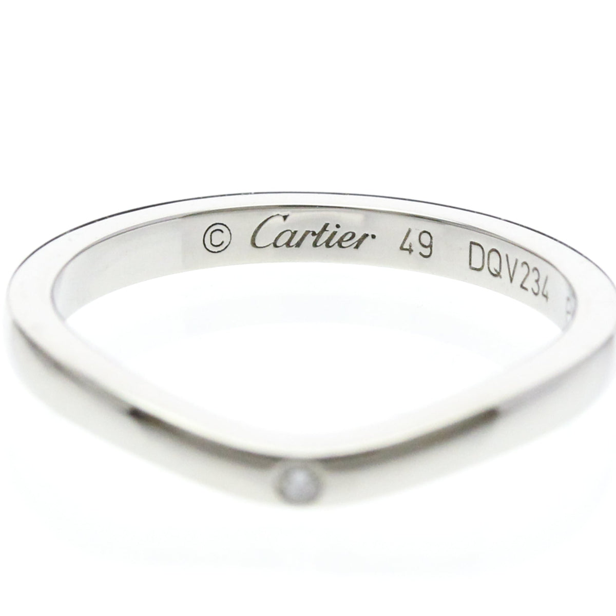 PRE-OWNED Cartier Ballerina · Platinum · Three Diamonds