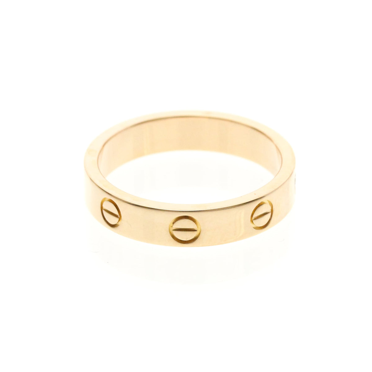 PRE-OWNED Cartier Mini Love · Rose Gold · Diamond Size 6.25
