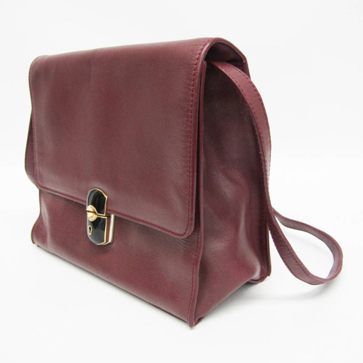 PRE-OWNED Balenciaga · Leather Shoulder Bag · Bordeaux