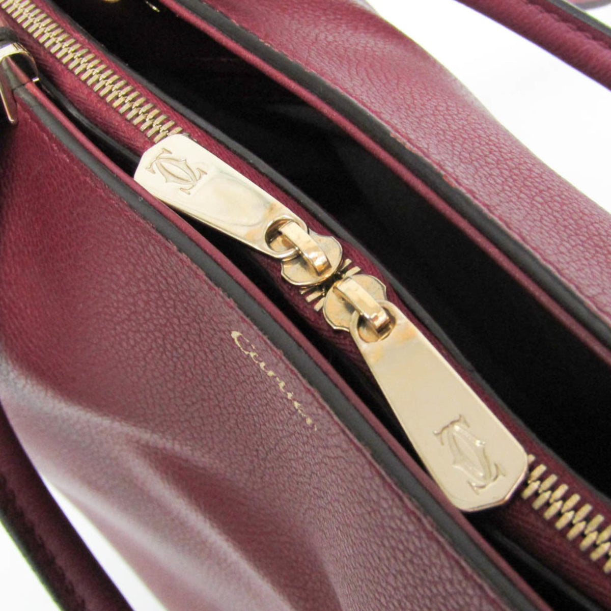 PRE-OWNED Cartier C de Cartier · Leather Shoulder Bag