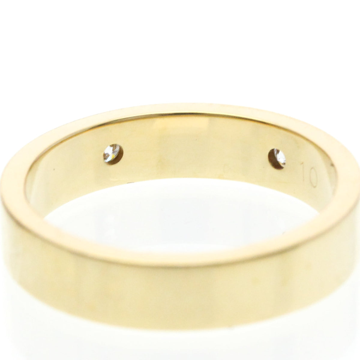 PRE-OWNED Gucci Icon · Diamond Band · 18K Yellow Gold Size 5.25
