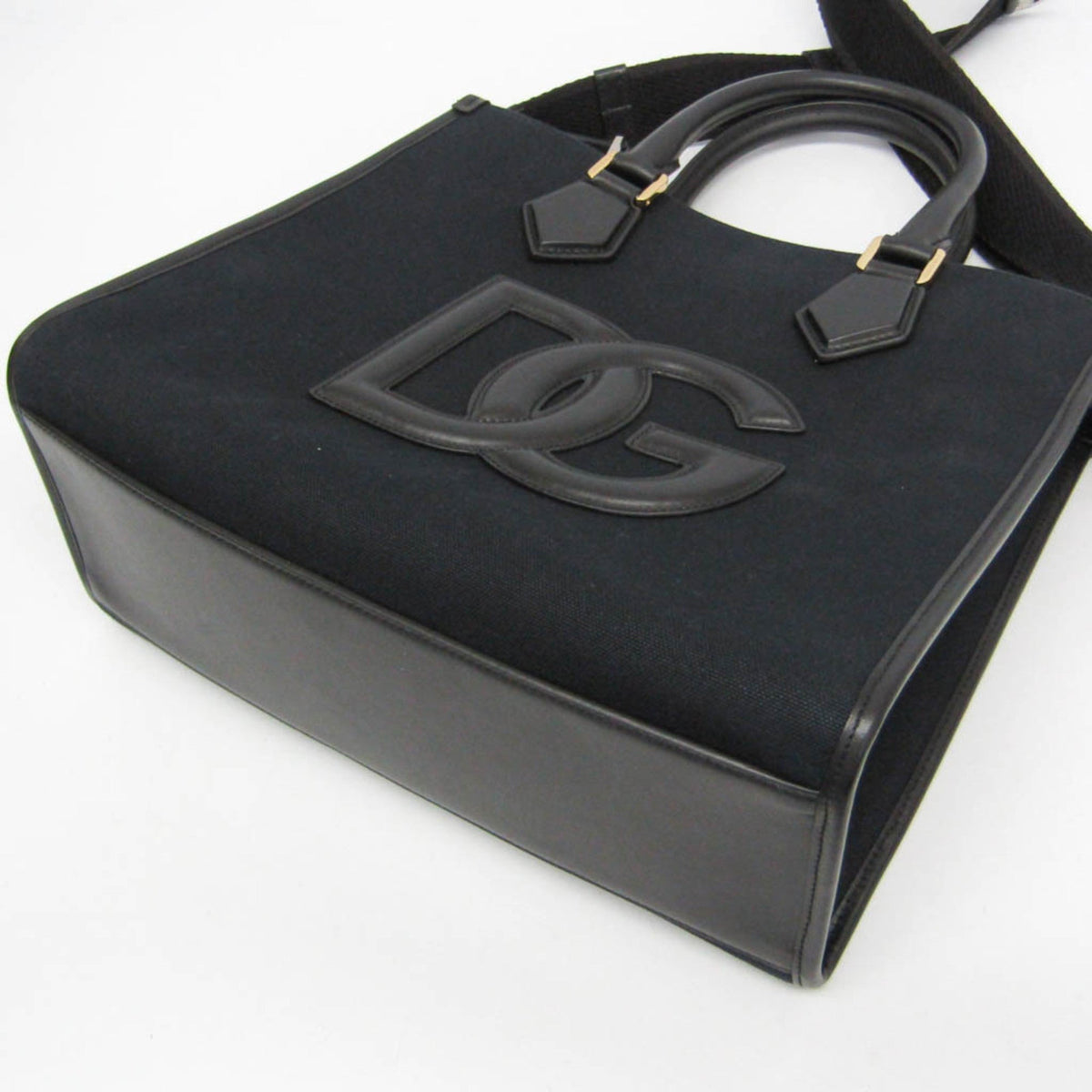 PRE-OWNED Dolce & Gabbana DG Logo · Canvas & Leather