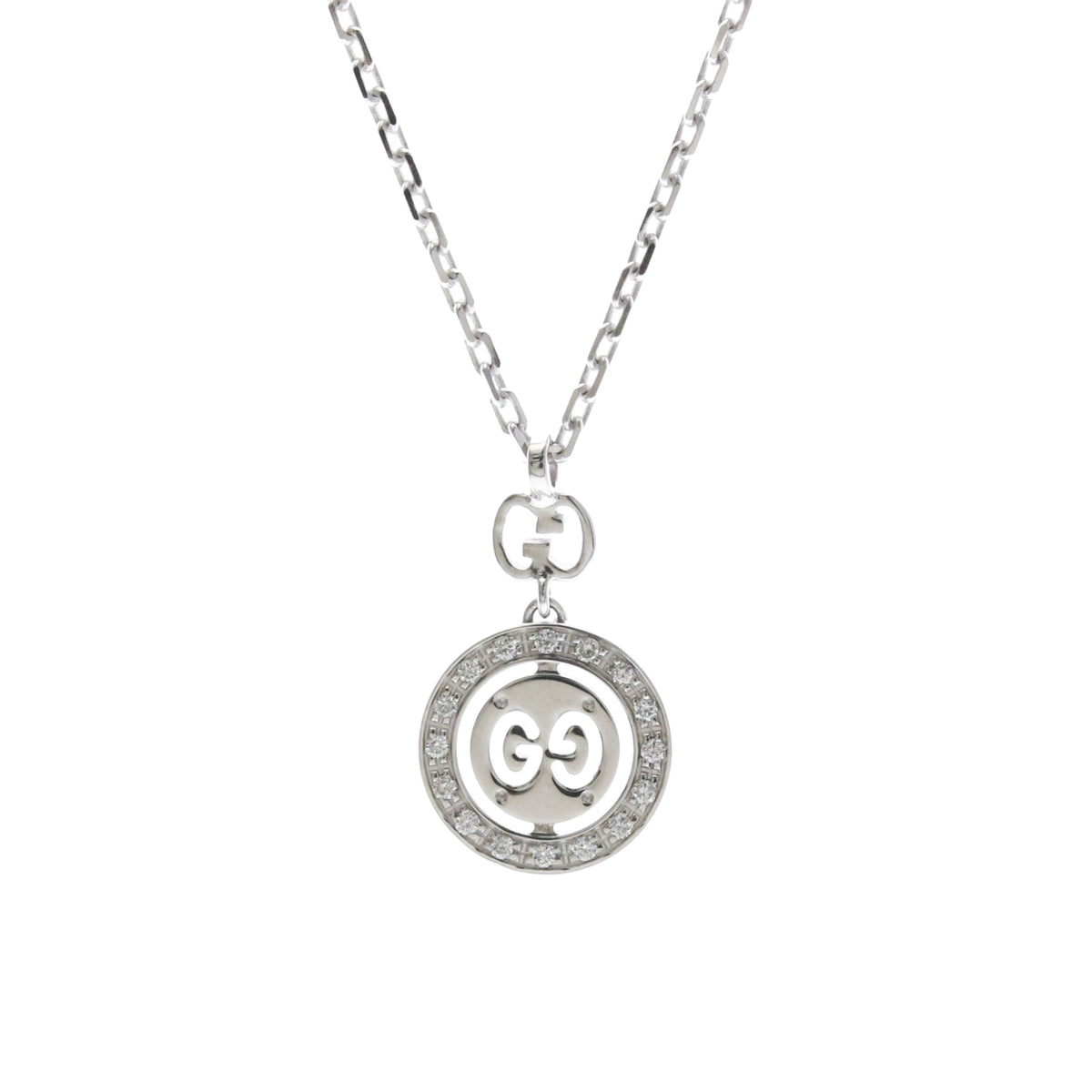 PRE-OWNED Gucci Icon · 18K White Gold · Diamond