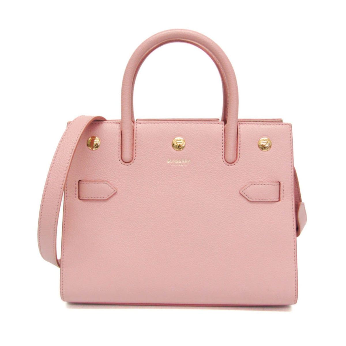 PRE-OWNED Burberry Title · Leather Shoulder Bag
