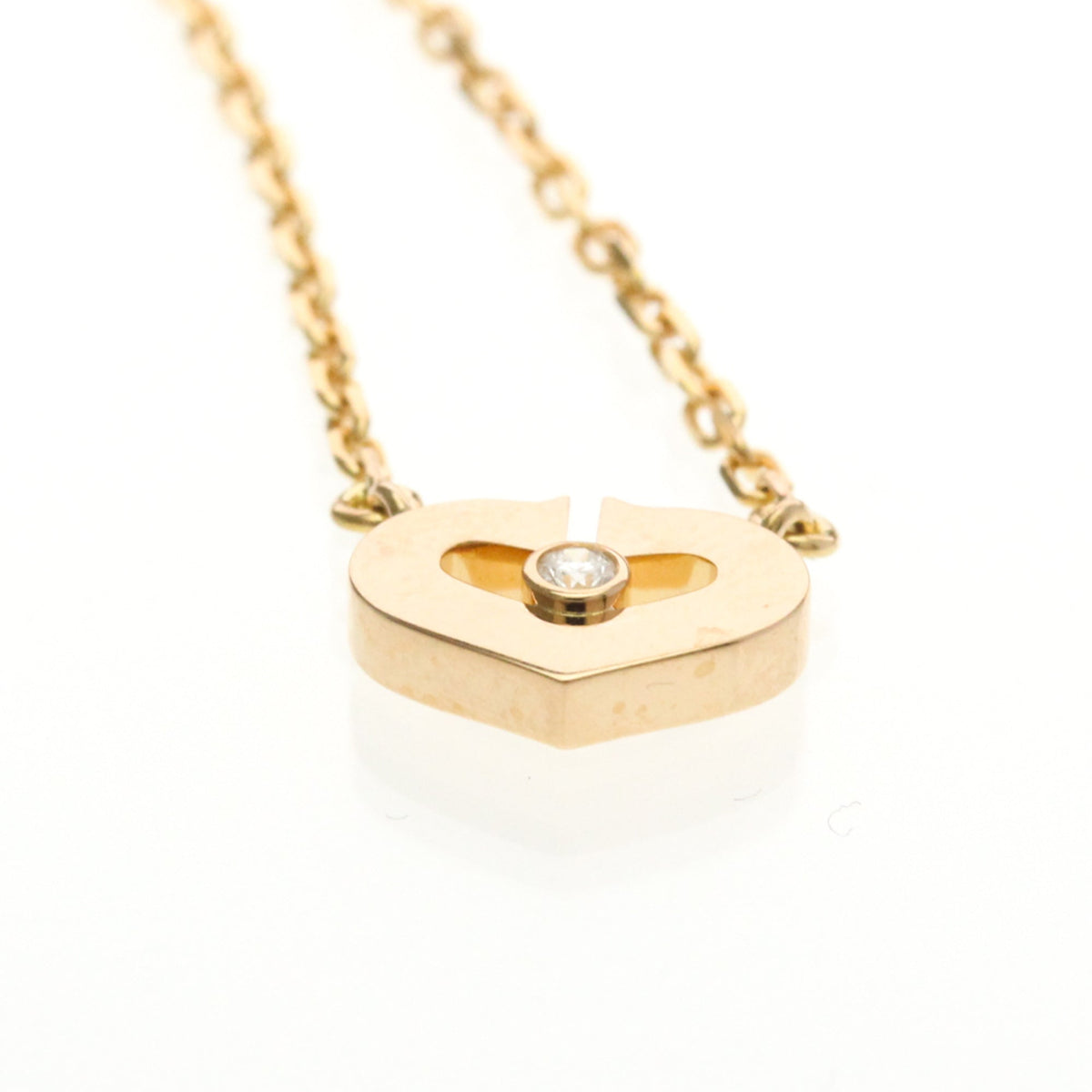 PRE-OWNED Cartier C Heart · Diamond · Rose Gold