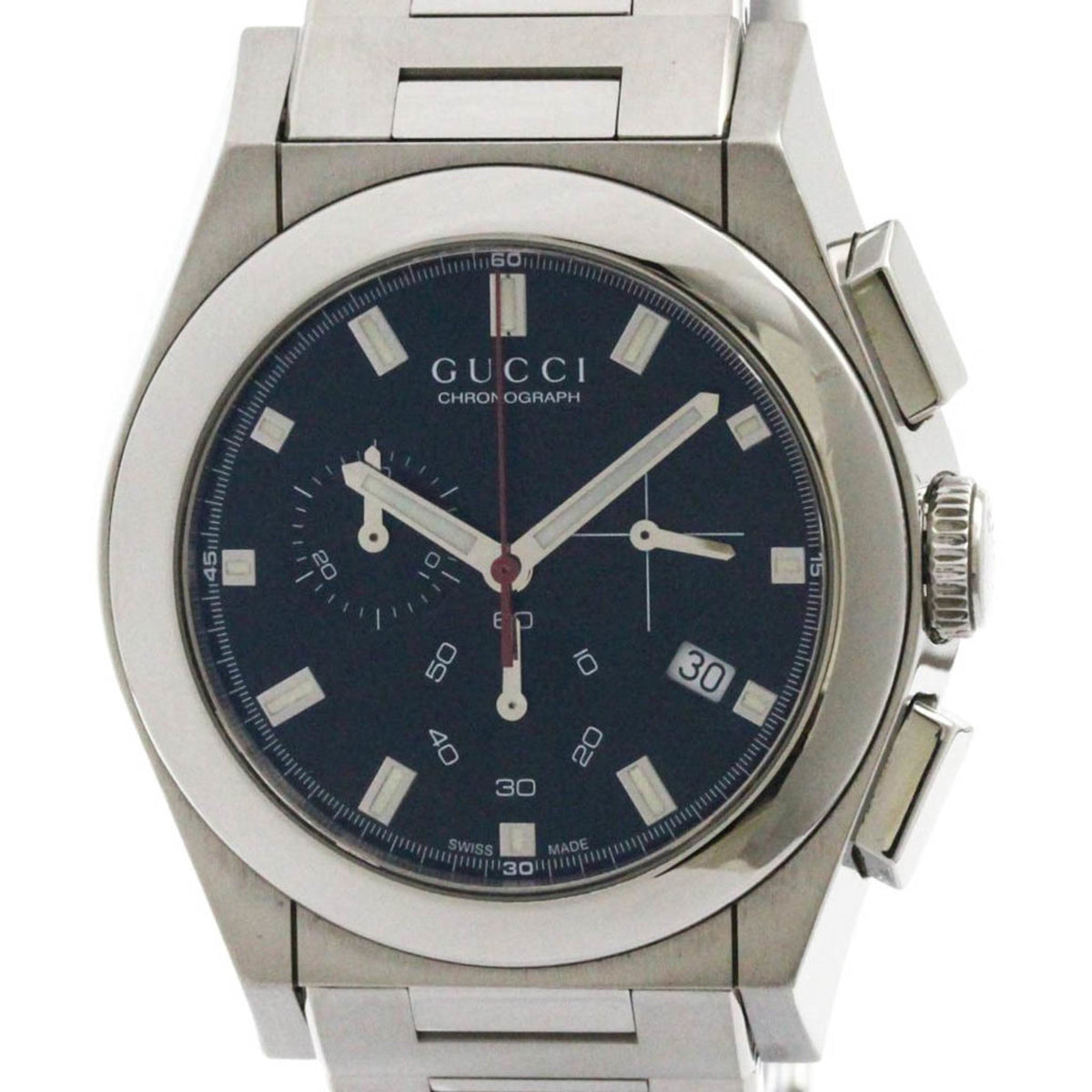 PRE-OWNED Gucci Pantheon · Steel · Chronograph