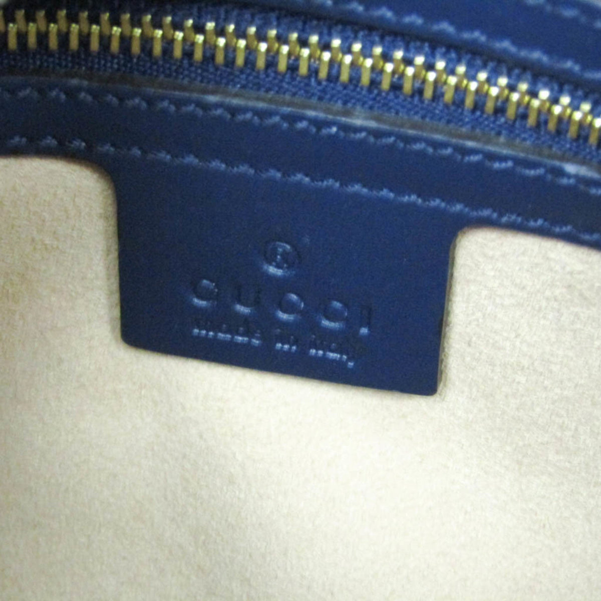 PRE-OWNED Gucci Guccissima · Calfskin · Gold Hardware