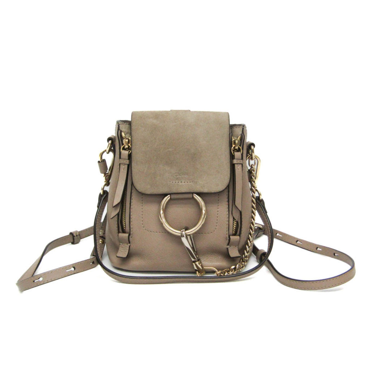PRE-OWNED Chloé Faye · Leather & Suede Backpack
