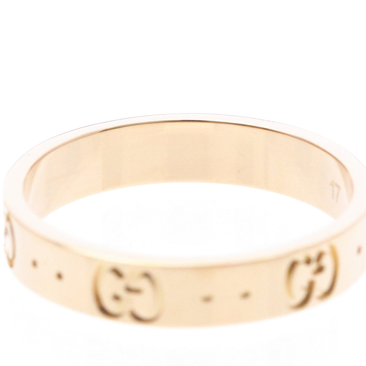 PRE-OWNED Gucci Icon · Rose Gold Size 8