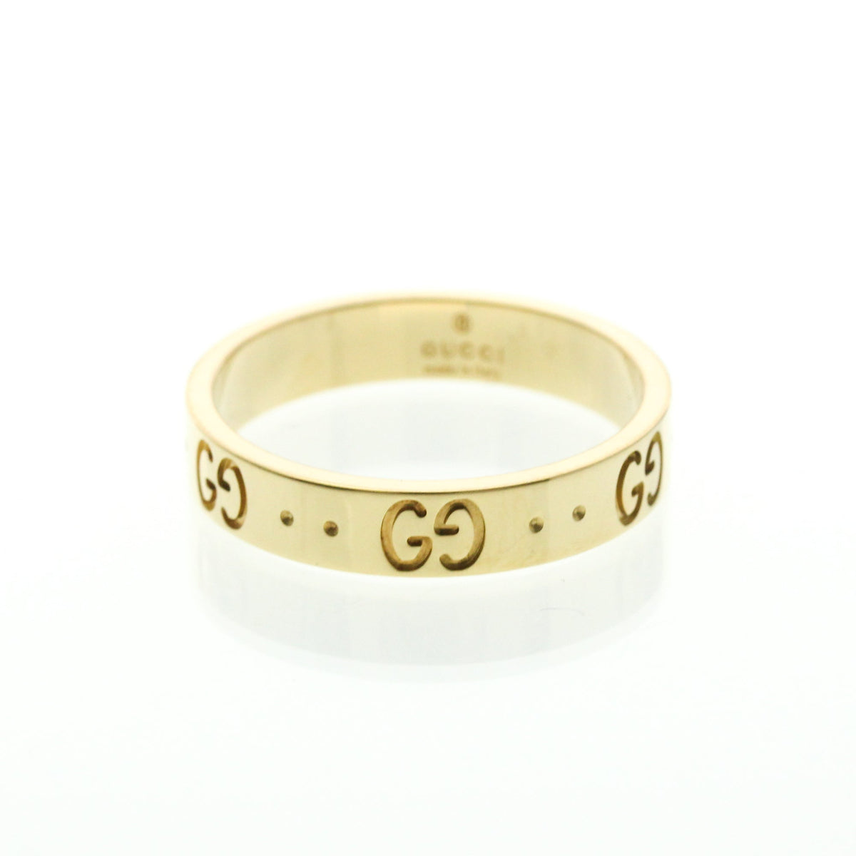 PRE-OWNED Gucci Icon · 18K Yellow Gold Size 8