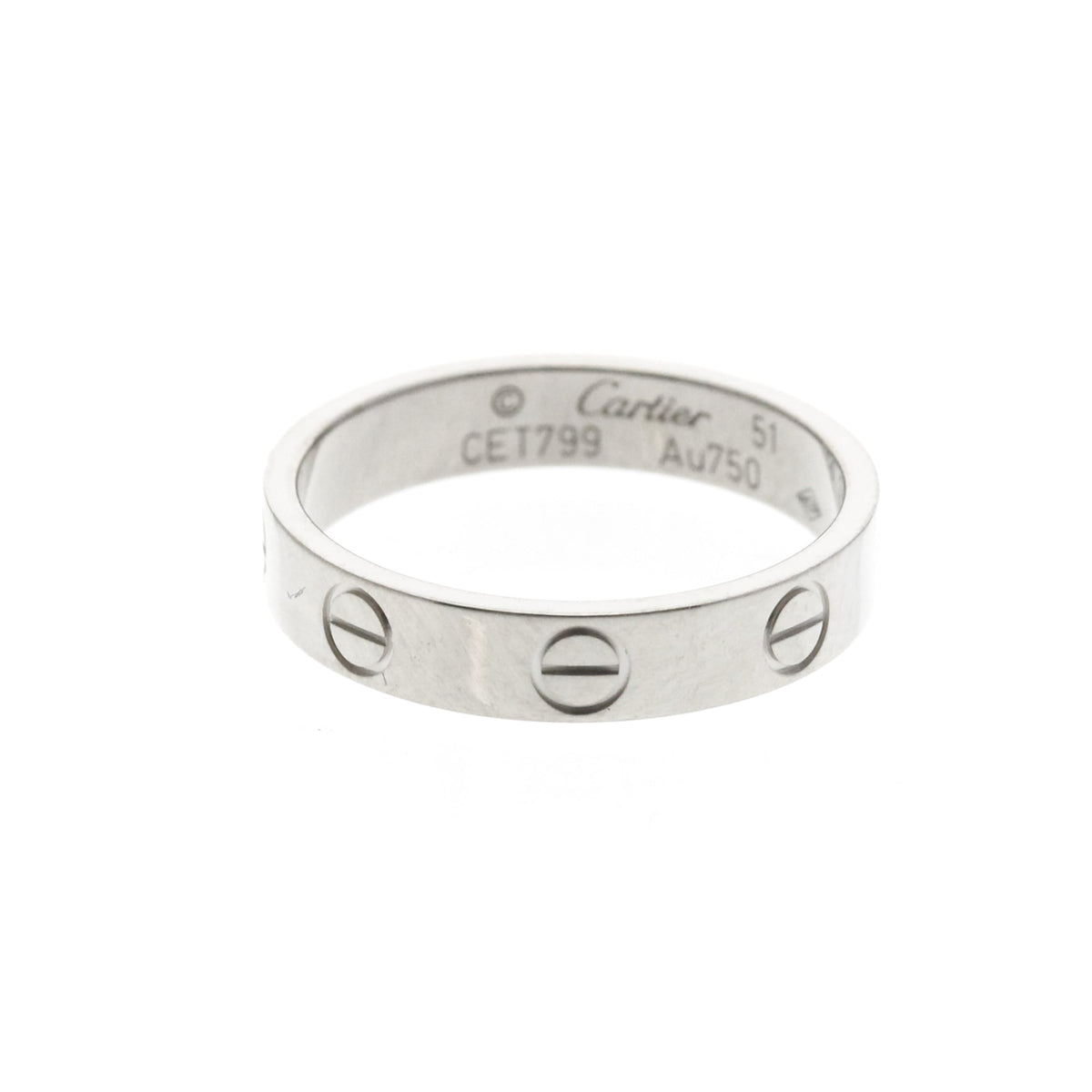 PRE-OWNED Cartier Mini Love · 18K White Gold