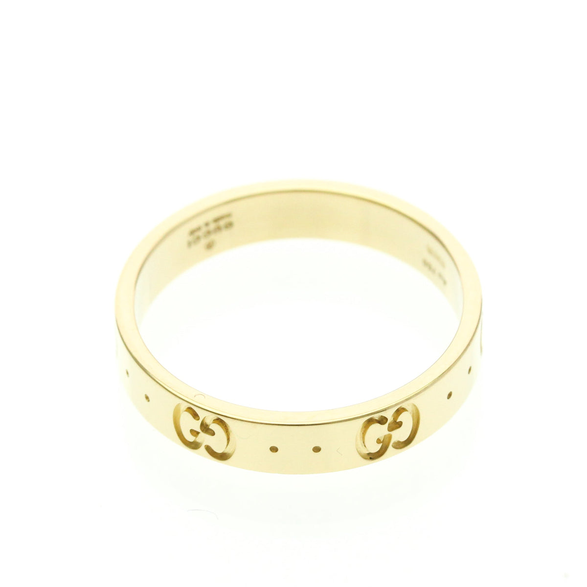 PRE-OWNED Gucci Icon · 18K Yellow Gold Size 8.75