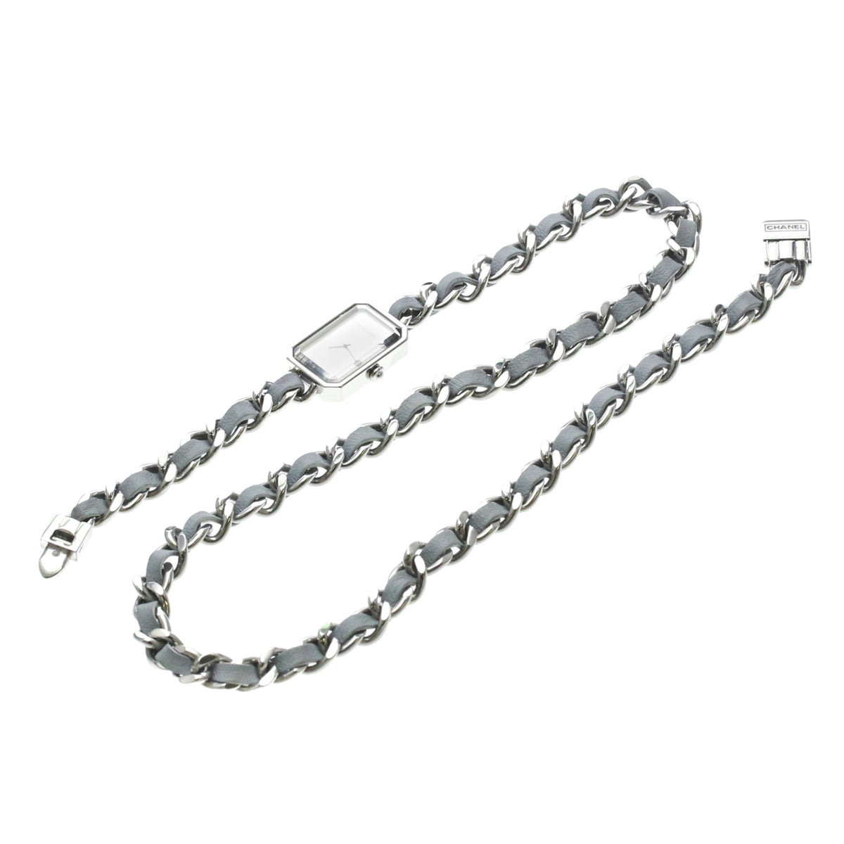 PRE-OWNED Chanel Premiere Lock · Steel · Mother-of-Pearl