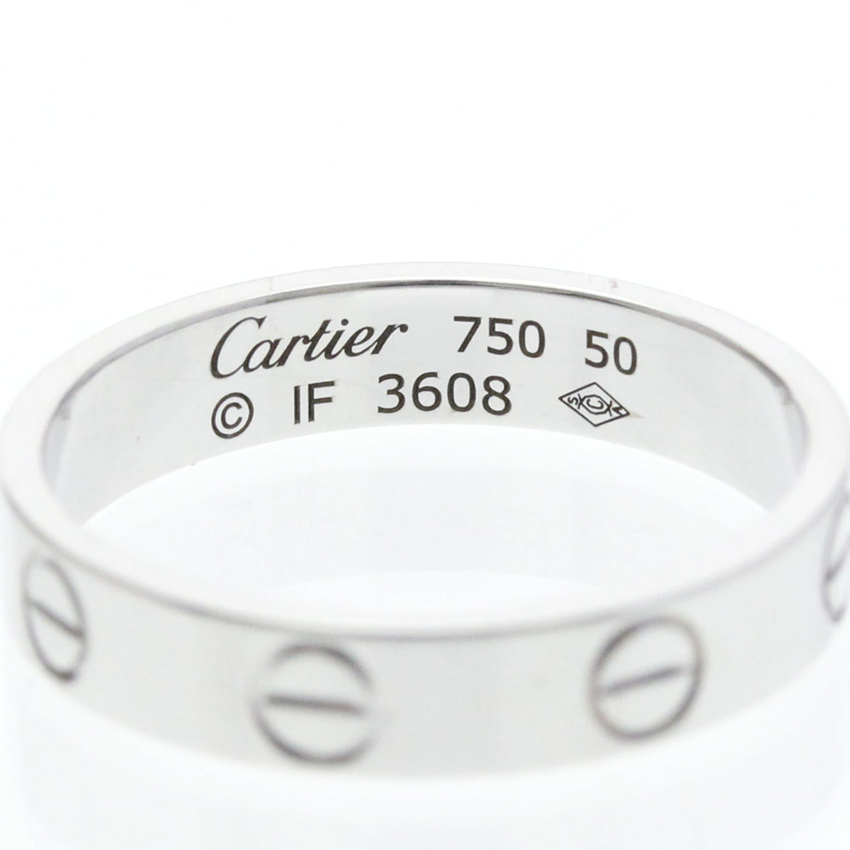 PRE-OWNED Cartier Mini Love · 18K White Gold