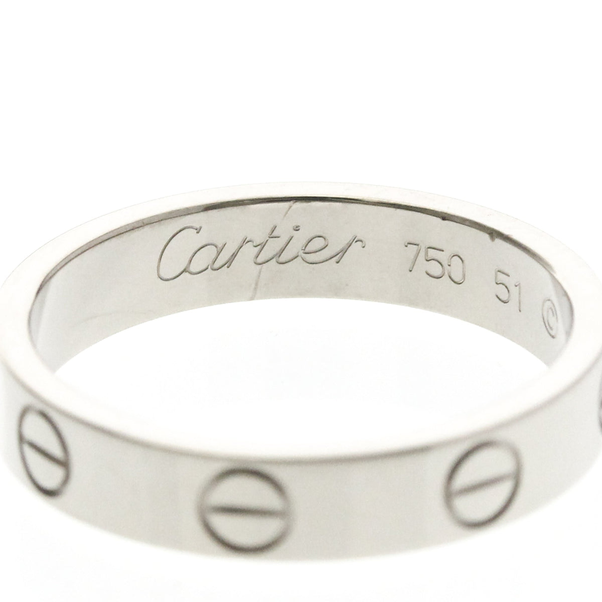 PRE-OWNED Cartier Mini Love · 18K White Gold